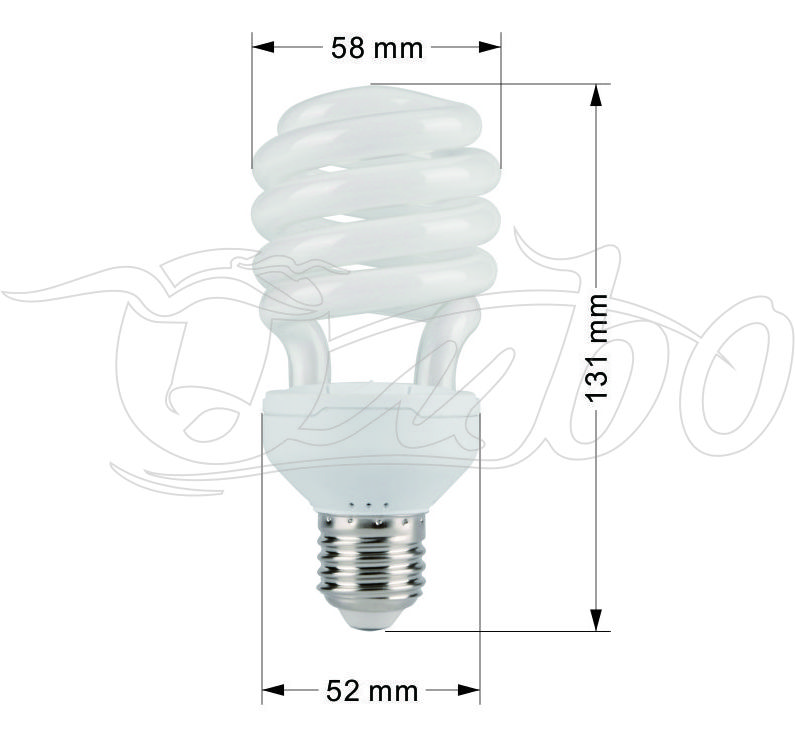 Energy saver 8000H life time 23W CFL spiral energy saving lamp bulb with CE and Rohs certification