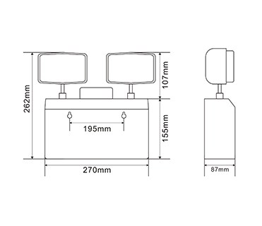 Fire alarm LED Emergency light fire emergency light emergency exit light