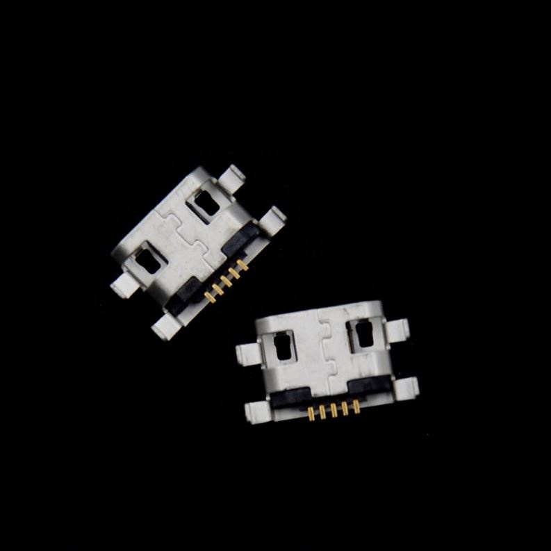 Micro USB 5pin Female Connector Heavy Plate B Type Female Jack For Mobile Mini USB Repair Mobile Tablet Tail Plug
