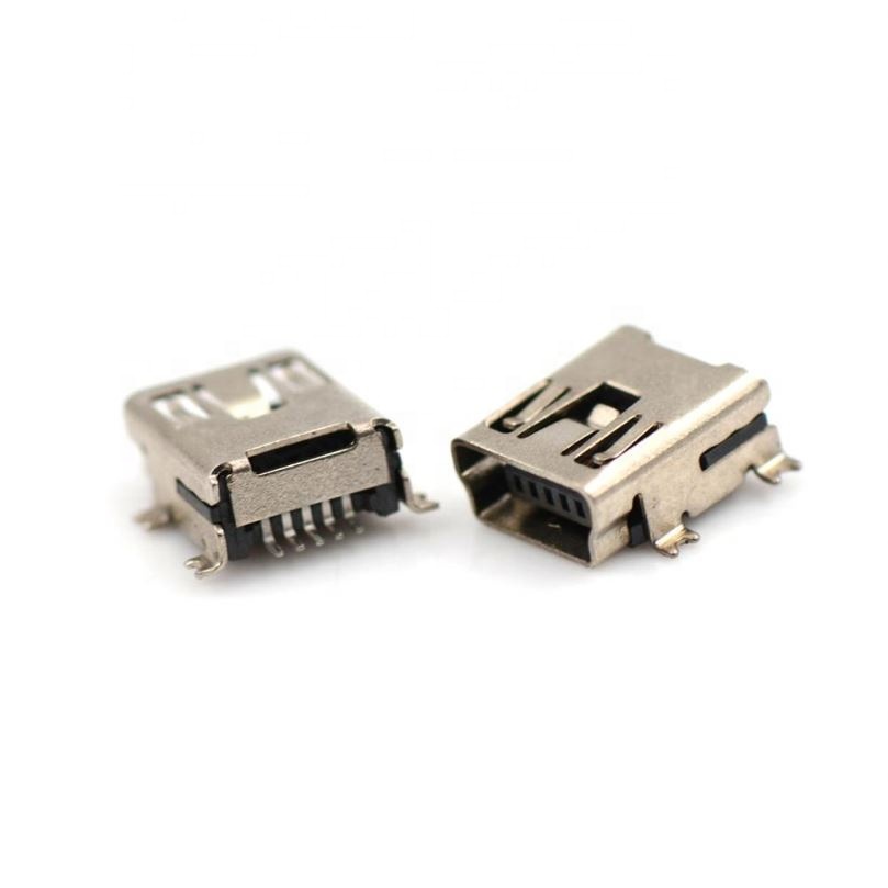 Micro USB Connector 5pin Seat Jack Micro Usb Four Legs 5P Inserting Plate Seat Mini Usb Connector