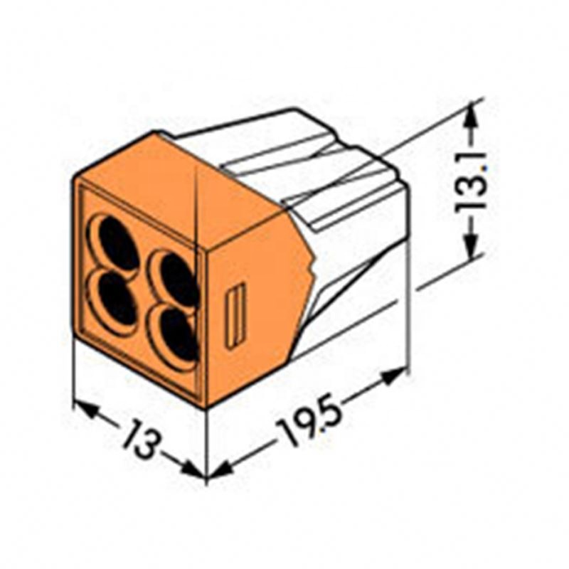 10x PCT-104 Building wiring terminal connector / wire connector 1-2.5mm2