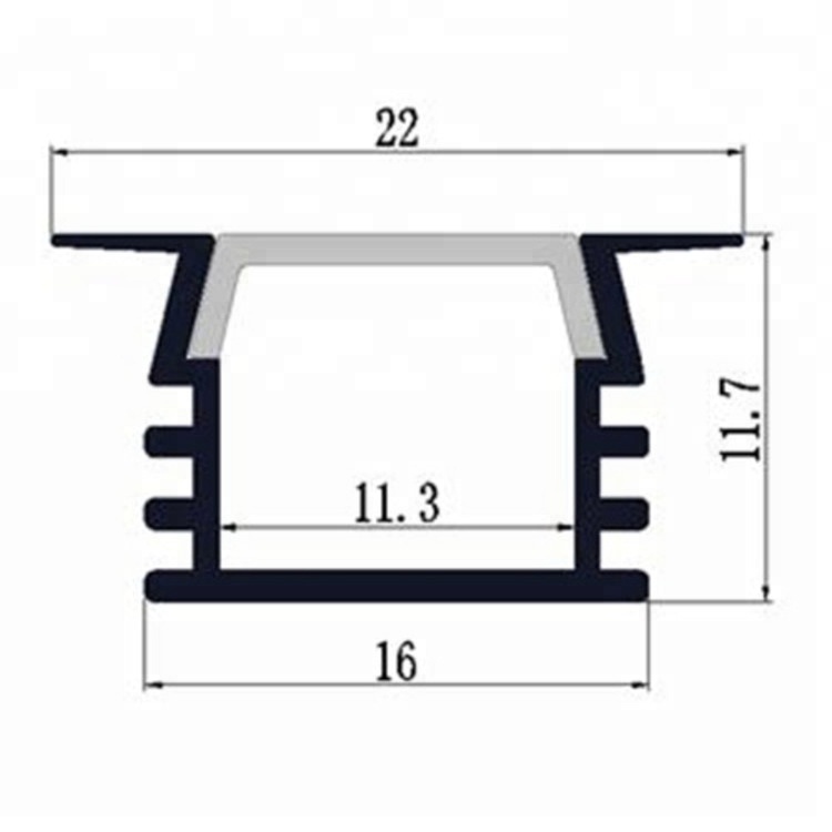 500MM 1000MM LED Hard Strip Bar Light Slot Line Lamp Aluminum Slot Shell