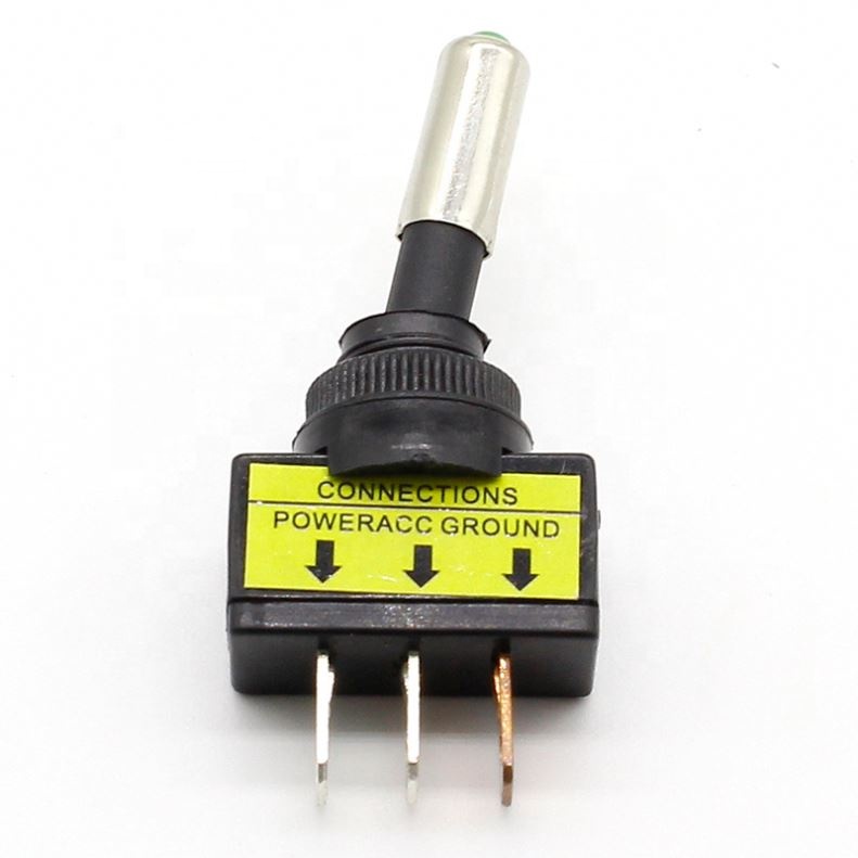 12V 20A Car Auto Red Blue Yellow Green Color LED Light Toggle Rocker Switch 3 Pin SPST ON/OFF Sales for Vehicles Switches