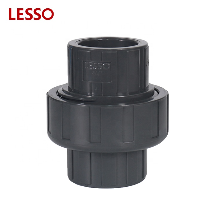 LESSO ASTM standard PVC SCH 80 Schedule 80 fittings union with thread