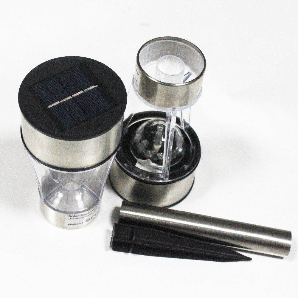 New Solar Power Outdoor Stainless Steel 7 Color Changing LED Garden Landscape Path Pathway Lights Lawn Lamp Solar Panel Light