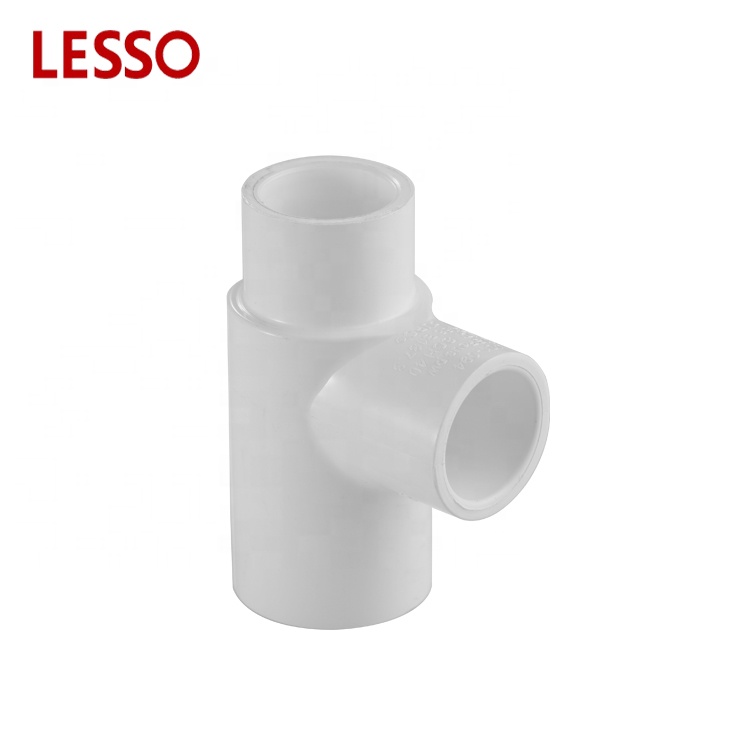 LESSO ASTM standard PVC SCH 40 Schedule 40 fittings reducing tee