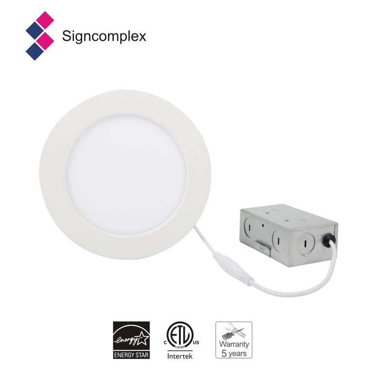 Ultra Slim Light Standard Sizes Panel 12 Watt Wall Mounted Round Led Flat Panel Light