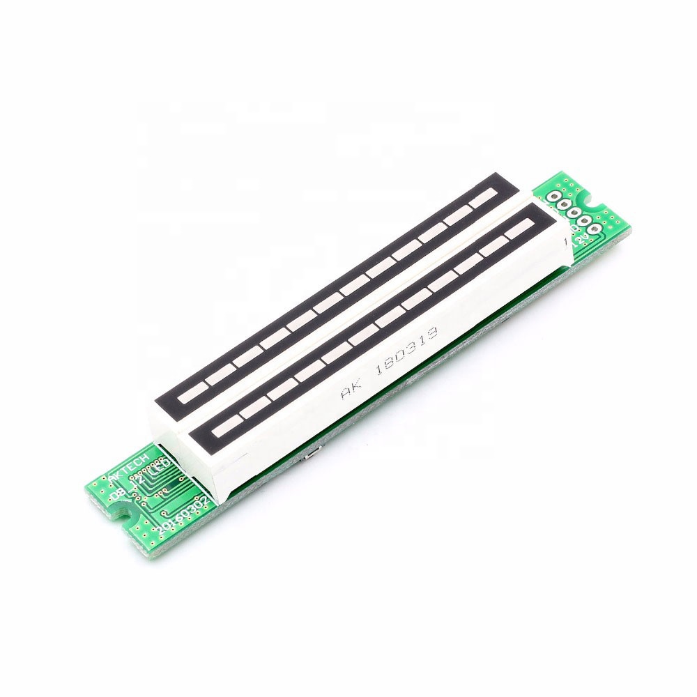 Mini Dual 12 Levels indicator VU Meter Stereo Amplifier Board Adjustable light Speed Board With AGC Mode Diy KITS display module
