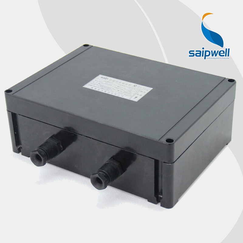 SAIP/SAIPWELL 300 * 220 * 100mm Explosion-proof resin junction box , IP65 black connecting box,Explosion-proof junction box