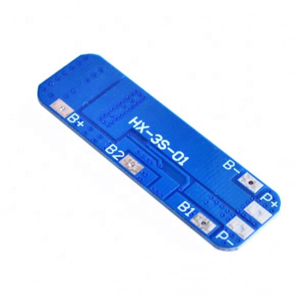 3S lithium ion battery PCB 12.6V BMS for 18650 battery and lithium polymer battery pack with 6-8A working current