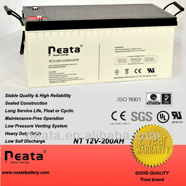 Battery 12v200ah for electric scooter