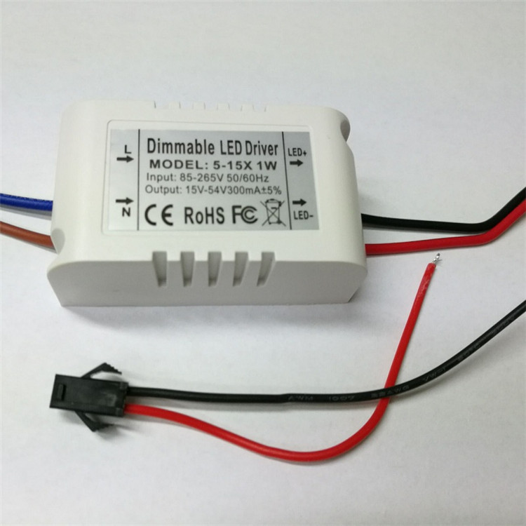 5W 7W 9W 12W 15W LED Ceiling Light Outside Dimmable Drive 5-15X1W dimming driver