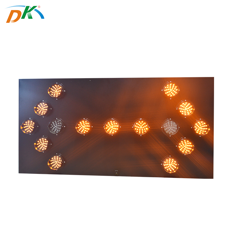 DK LED waterproof flashing light reflective arrow traffic road safety sign
