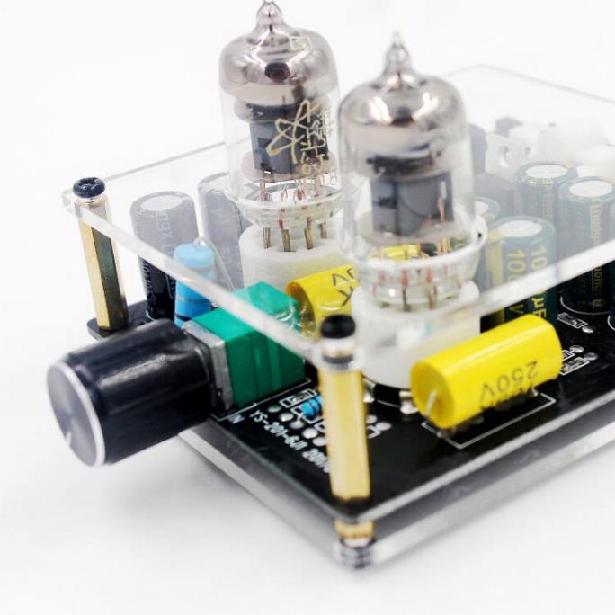 DC 12V 6j1 Vacuum Tube amplifier Preamplifier fever Hifi Bile Preamp Board with Case