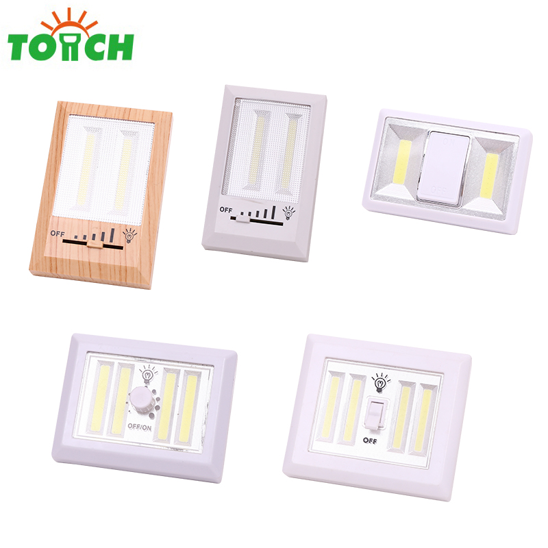 Indoor briightness led 4 * COB wall lamp wireless led switch light for closet