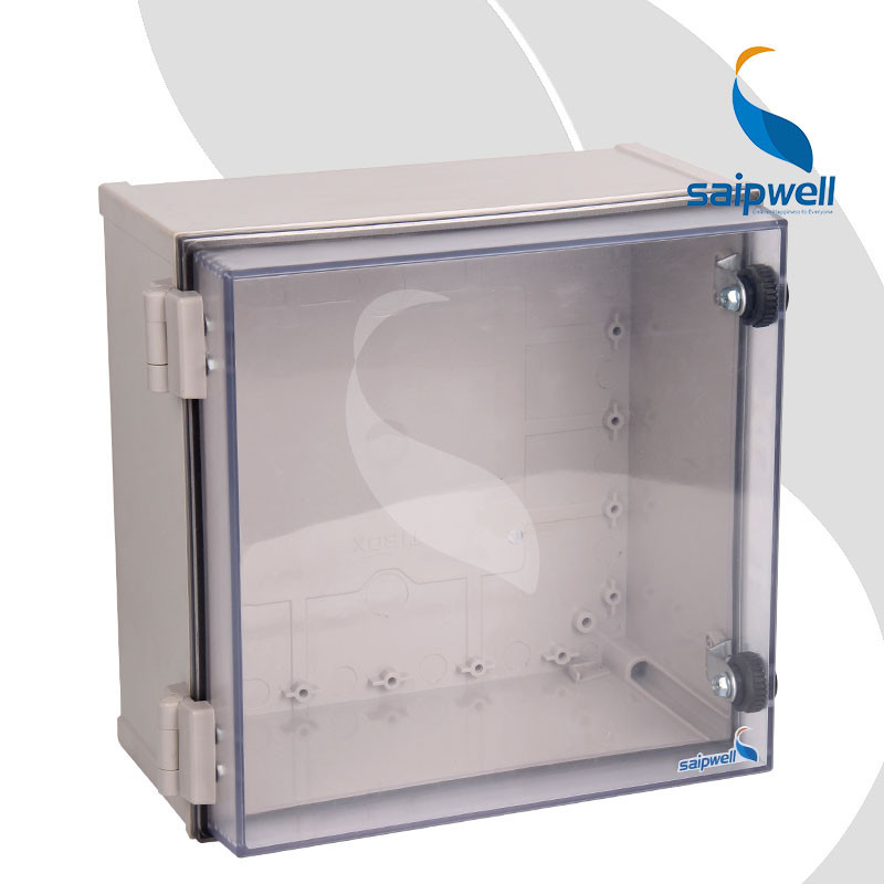 Factory Custom Saipwell High Quality PC Outdoor Square Electronic Device Cabinet Junction Box 300*300*180MM