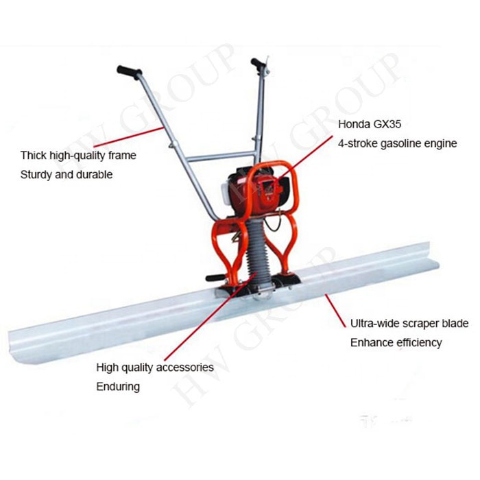 concrete floor self levelling vibrating screed