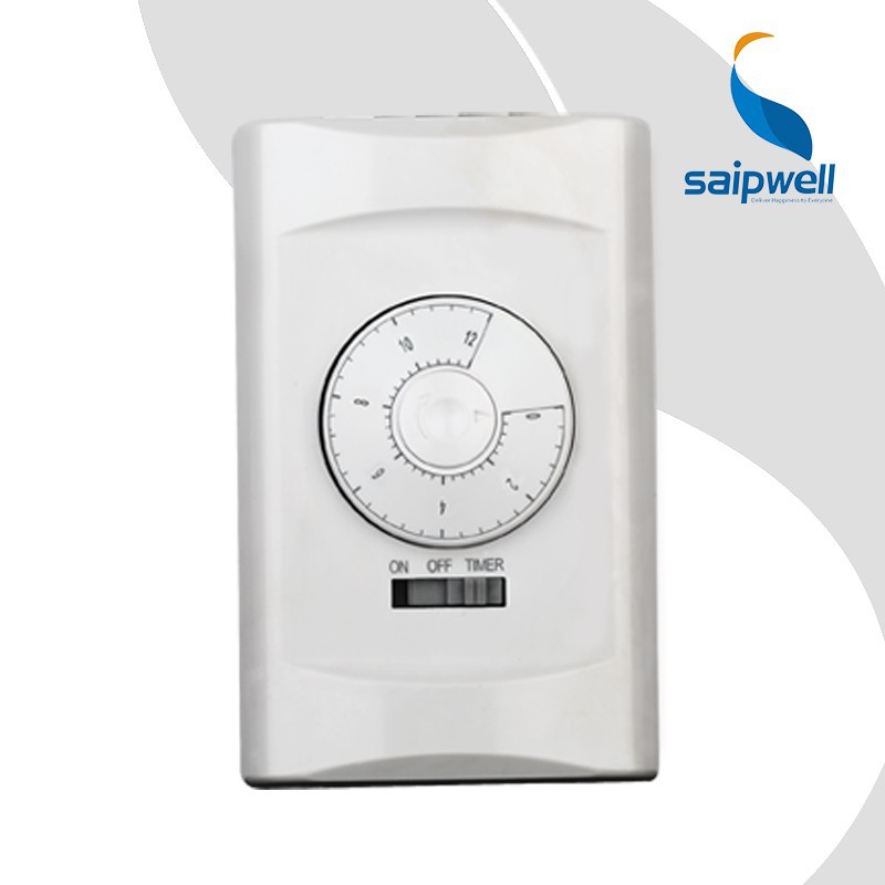 SAIP/SAIPWELL Hot Sale 12 Hour Programmable Countdown Mechanical In-wall Timer