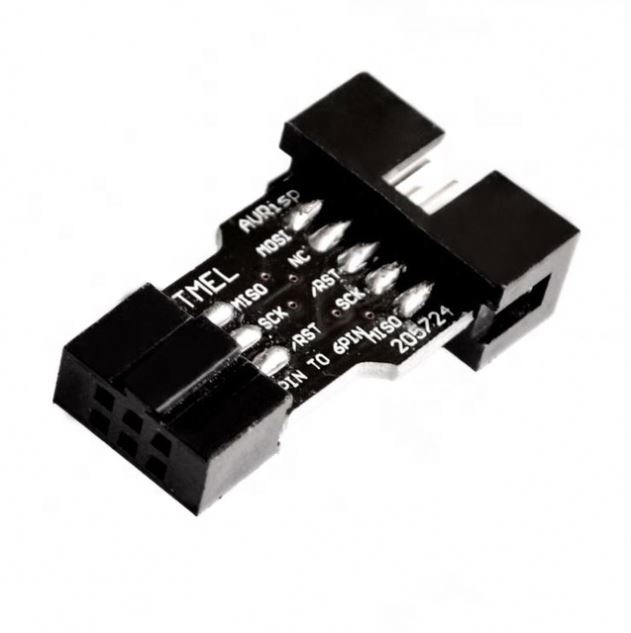 10 Pin to 6 Pin Adapter Board for USBASP STK500 High Quality