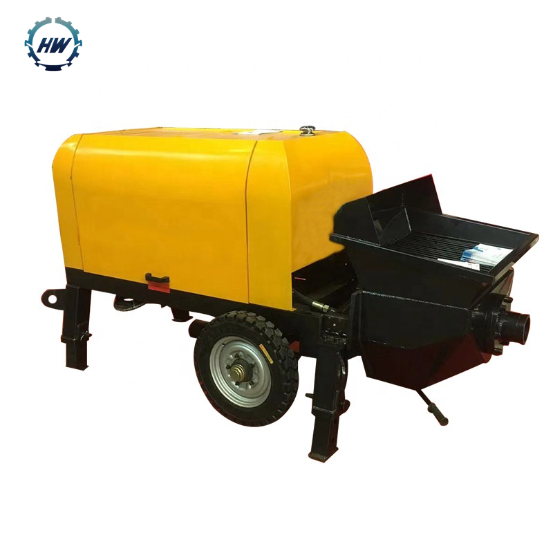 HW trailer small mini concrete pump