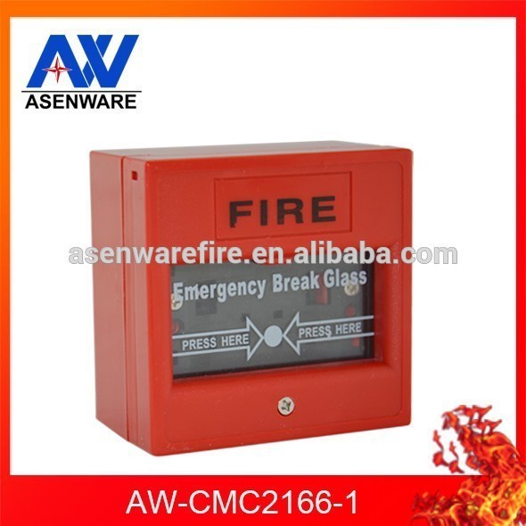 Wired Break Glass Fire Alarm Conventional Manual Call Point