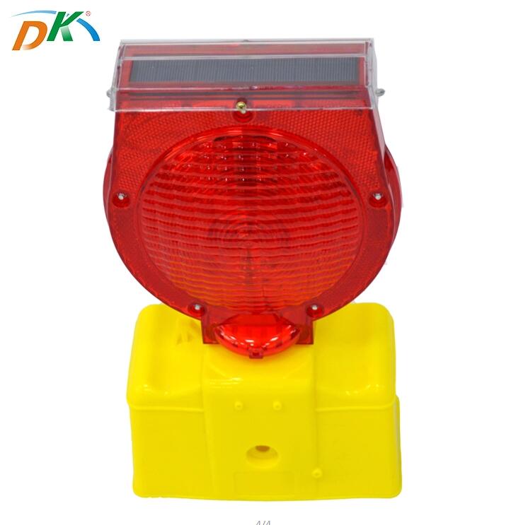 DK Led flash reflective road stud solar powered barricade warning lights