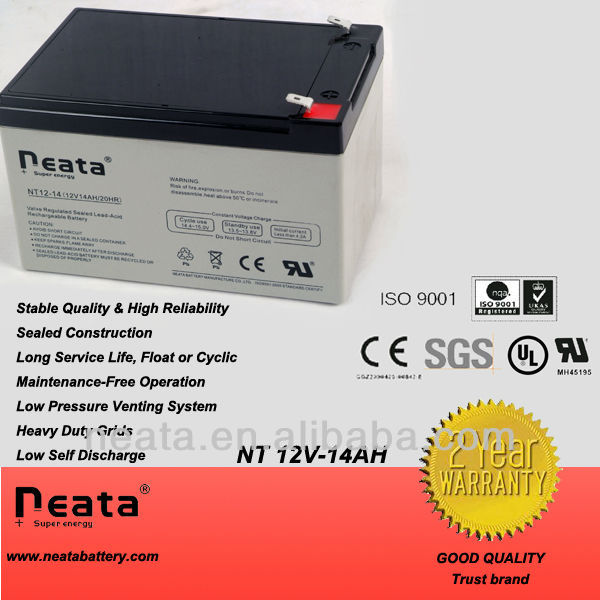 solar light/garden light Battery 12v 14ah