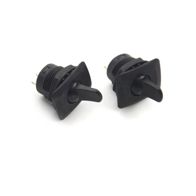 SCI R13-402 ON-ON 3Pin 2Position Round Toggle Switch Maintained SPDT Panel Mount Black Color