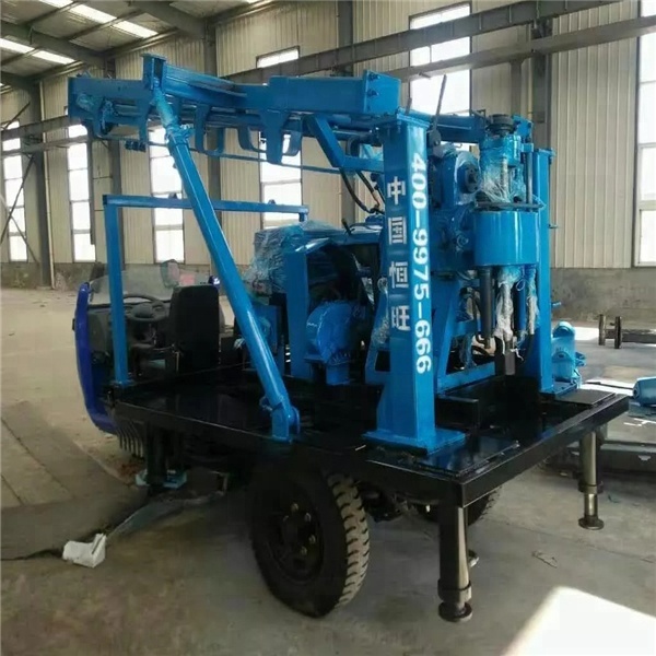 Tricycle mobile water well hydraulic Rotary Drilling Rig for sale