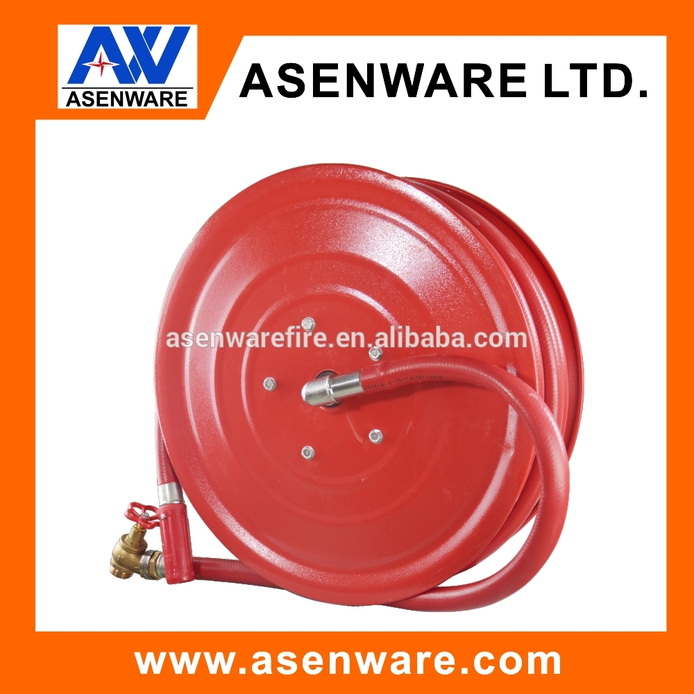 Wall mounted for building projects fire hydrant manual hose reel
