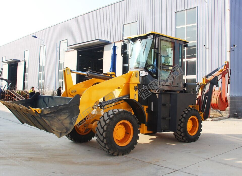 4 wheel mini backhoe loader digger with price sale