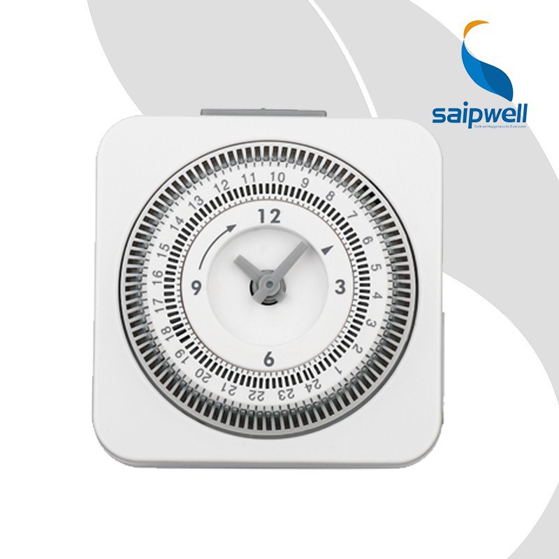SAIP/SAIPWELL 24 Hours 1-Outlet Mechanical Timer Switch Programmable Timer