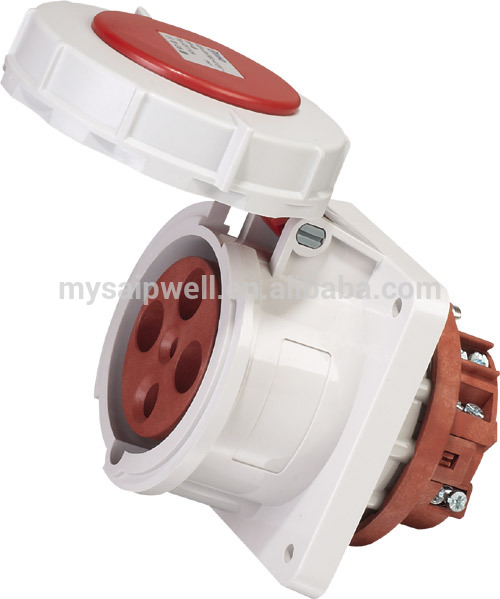 SAIPWELL HIGH QUALITY IP67 85 7 5MM(32A)INDUSTRIAL SOCKET