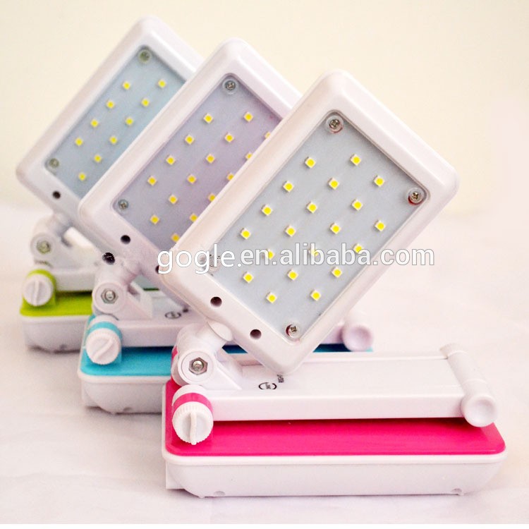 GG-1018 20SMD led Foldable rechargeable desk lamp