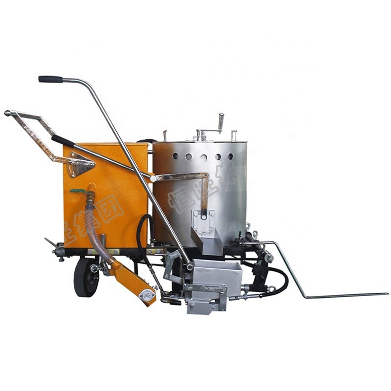 Road pavement paint line marking machine