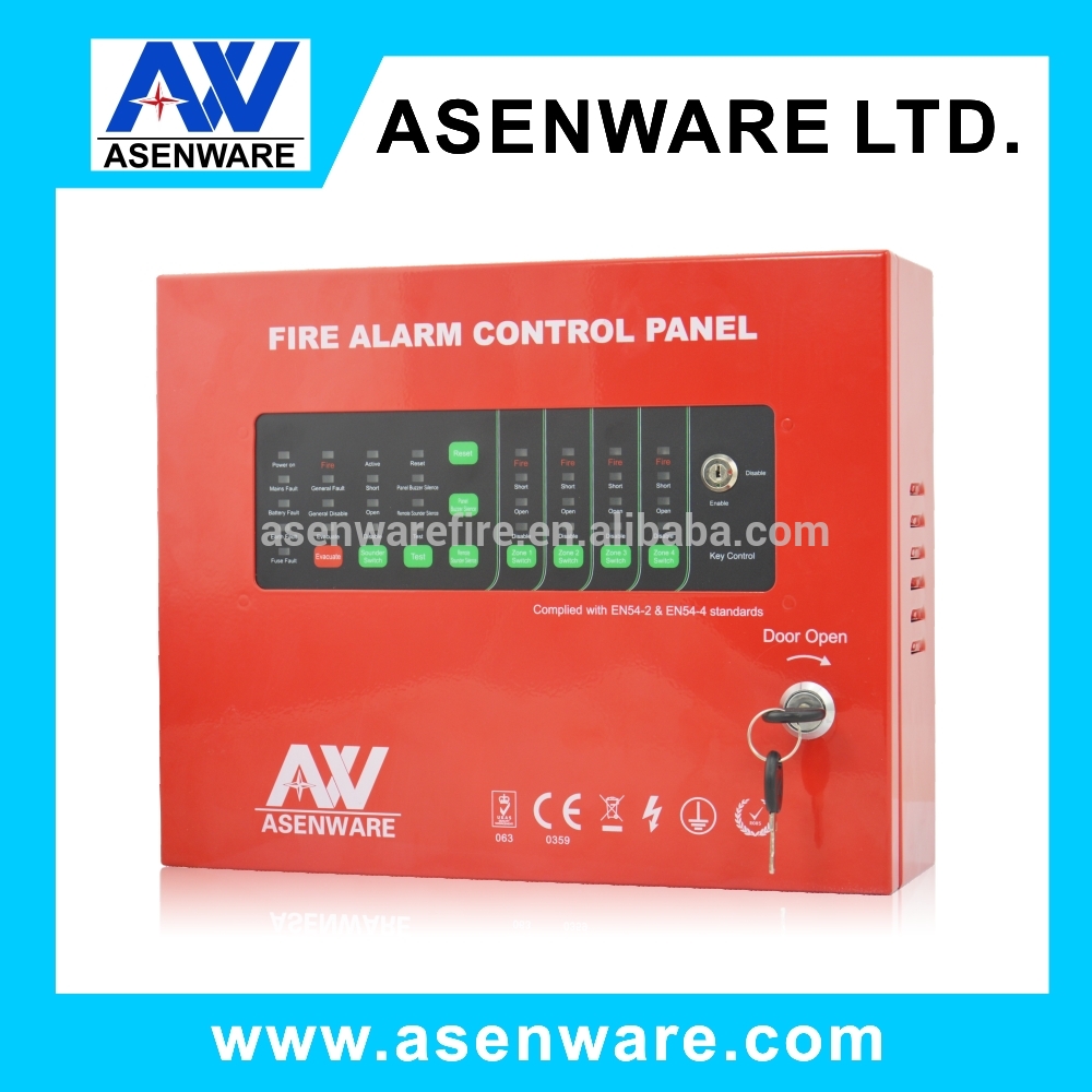 4 zone 2 wire conventional fire alarm panel