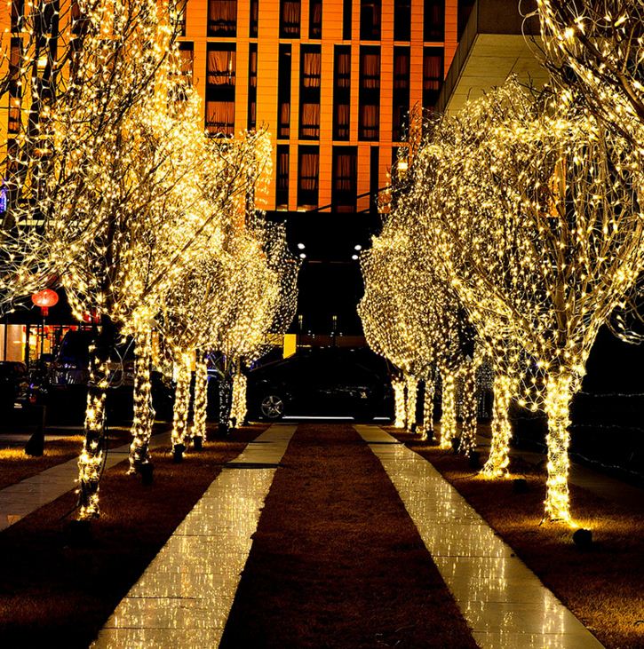 100 LED Outdoor Colorful Solar Lamps LED String Lights Fairy Holiday Christmas Party Garlands Solar Garden Waterproof Lights