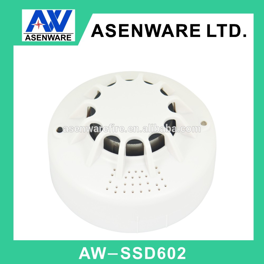 Ceiling / closet / wall mounted smoke detector with red led flashes stand alone smoke monitor