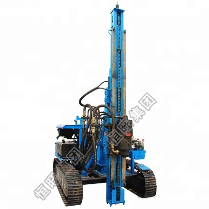 Small hydraulic static pile driver machine