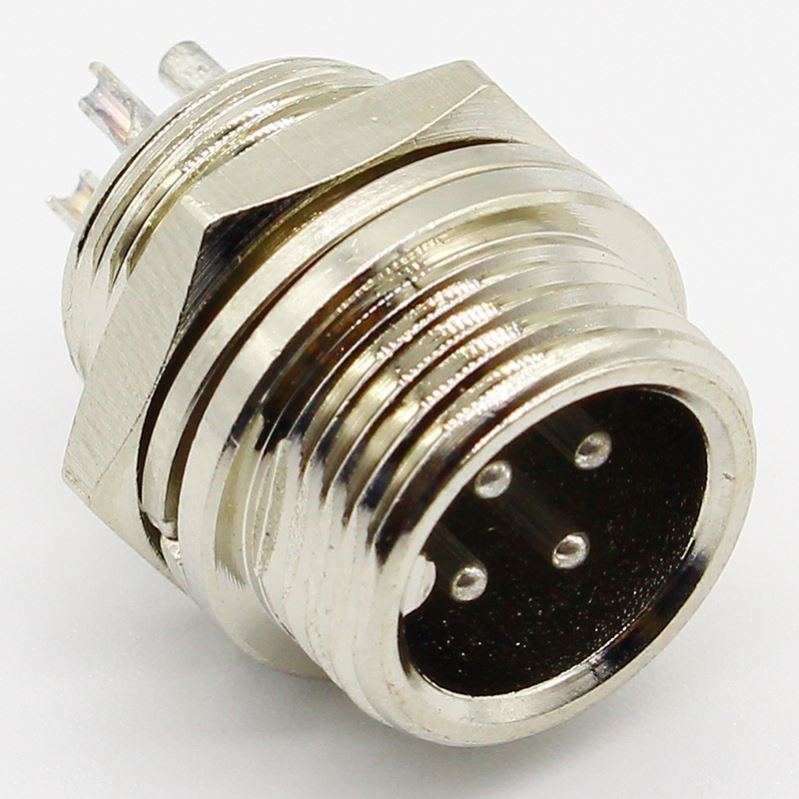 GX12 4 Pin Male & Female 12mm Wire Panel Connector Aviation Plug L90 GX12 Circular Connector Socket Plug