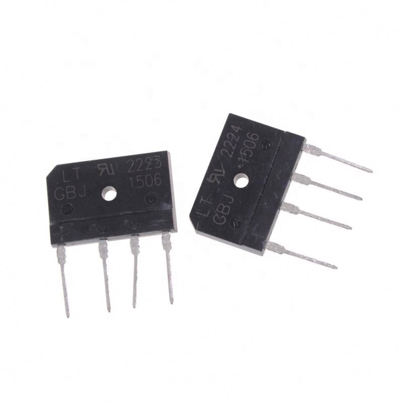 Bridge Rectifier GBJ1506 Full Wave Flat Bridge Rectifier 15A 600V Black Plastic Diode Bridge Rectifier