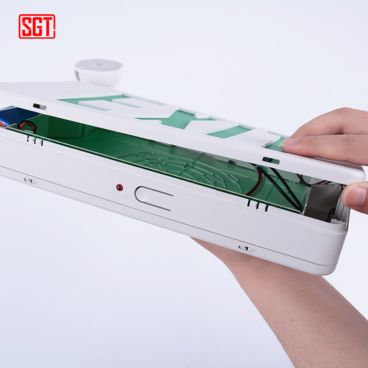 Wall mounted fire safety emergency exit signs light