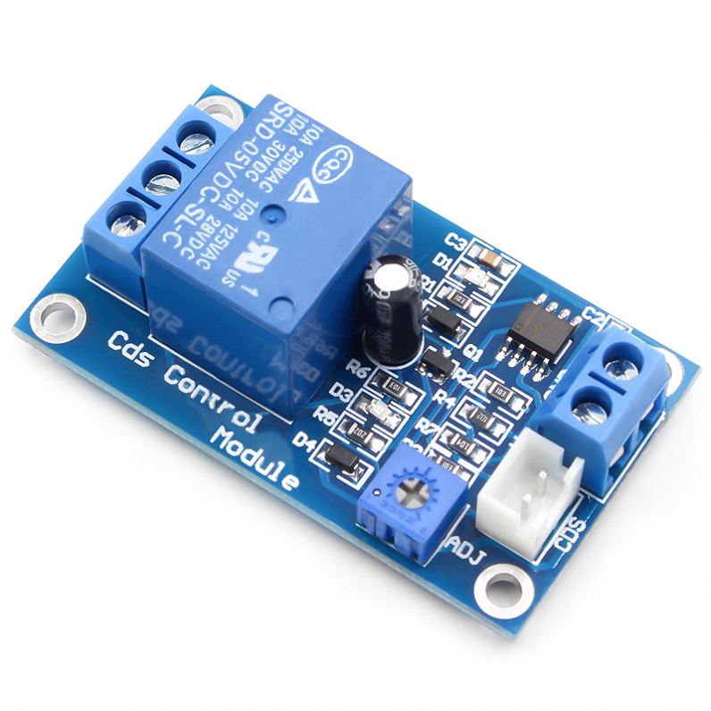 DC 5V Light Control Switch Photoresistor Relay Module Detection Sensor 10A brightness Automatic Control Module