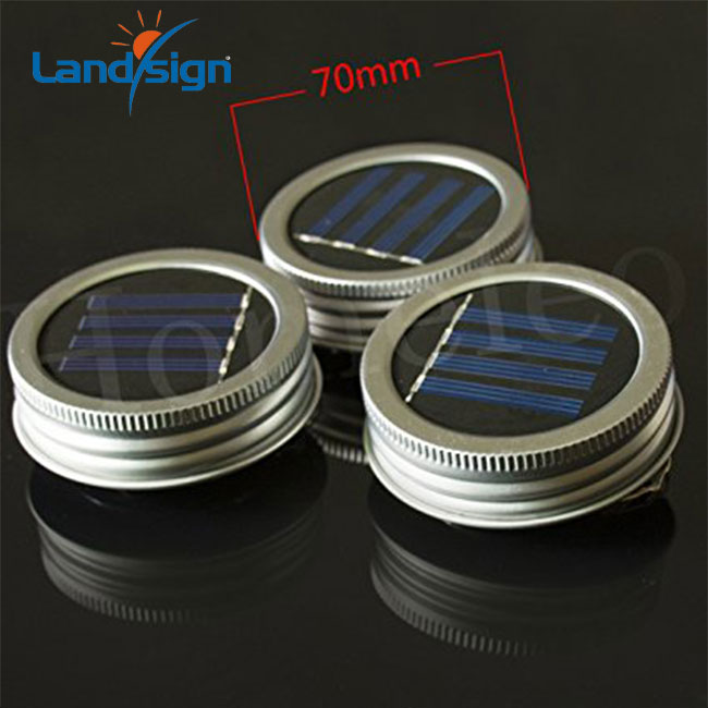 Mason Jar Lights 10 LED Solar Cold White Fairy String Lights Lids Insert for Patio Yard Garden wedding party