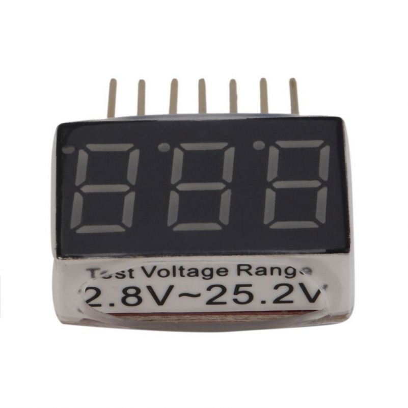 1-6s RC 1S-6S LED Low Voltage Buzzer Alarm Lipo Battery Voltage Indicator Checker Tester test 2.8V -25.2V