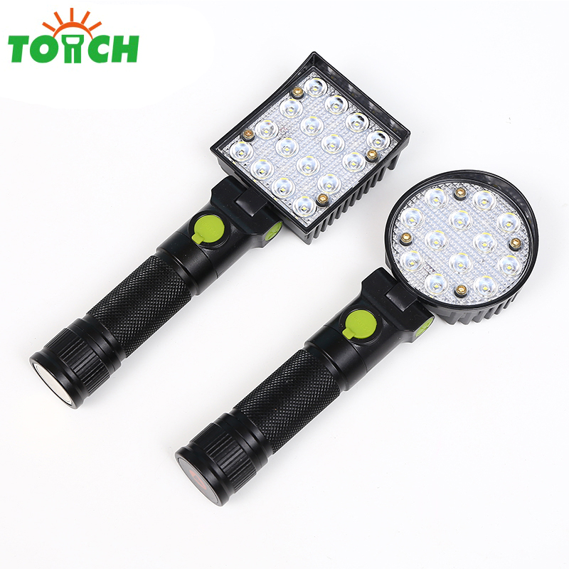 Aluminum alloy led work lights USB charge explosion proof working flashlight for night