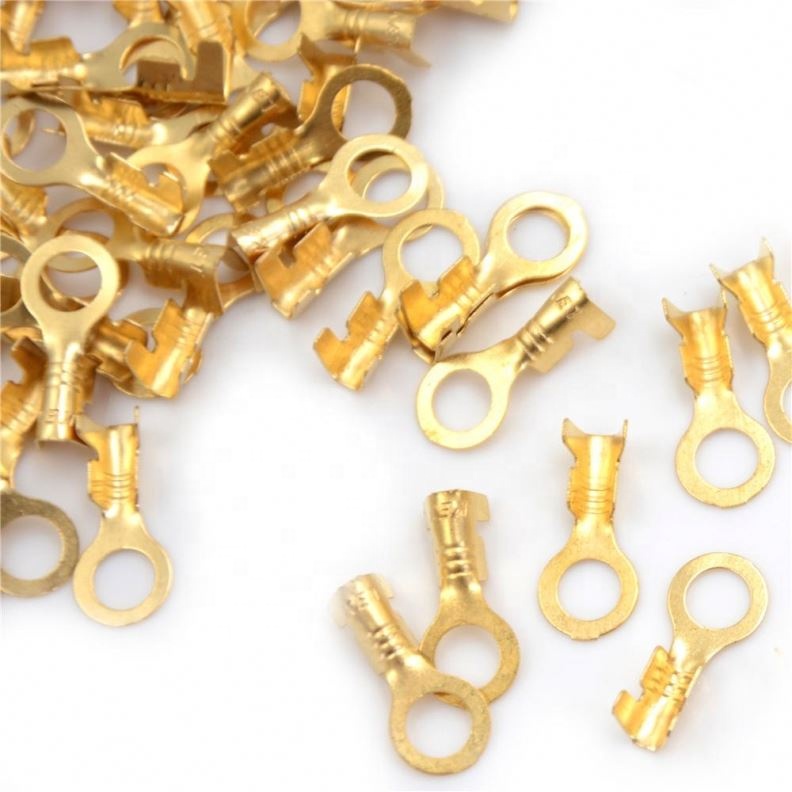 Car Speaker 5.2mm Brass Female Spade Terminal Wire Connector Hot