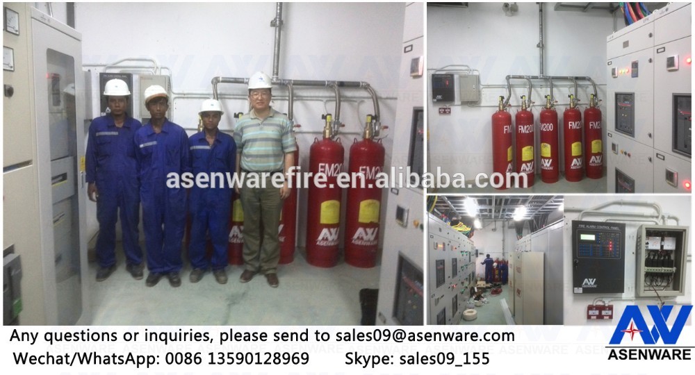 FM 200 extinguishing system (heptafluoropropane) , FM200 Clean Agent Gas Fire Extinguisher