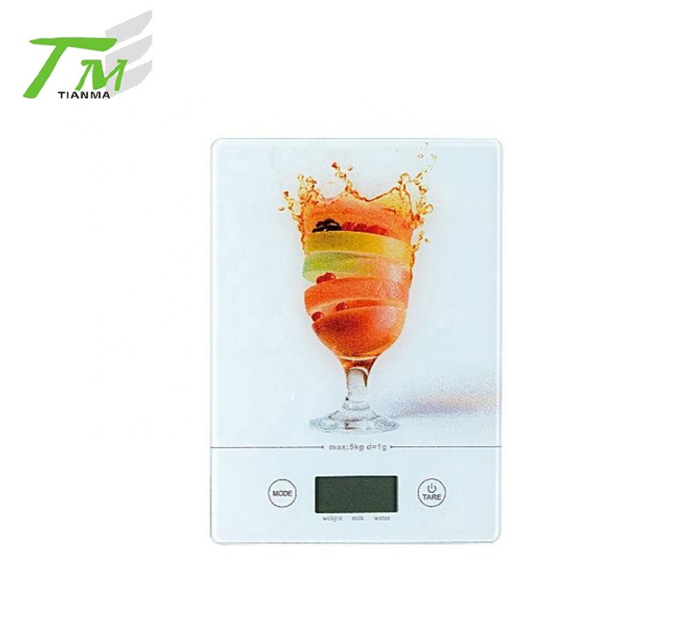 Colorful or picture printed kitchen weighing scale platform kitchen food scale