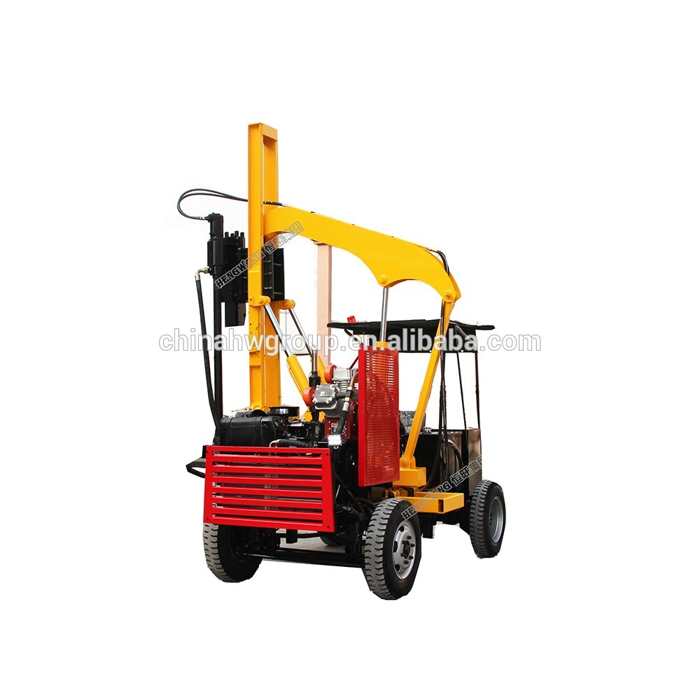 HWH260 Mobile wheel pile driver piling machine